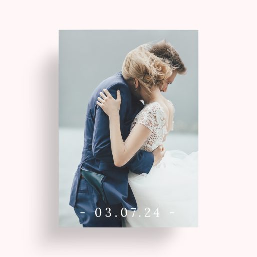 Date Stamp Personalised Photo Poster - Capture and cherish memories with this beautiful portrait-oriented poster featuring your special photo.