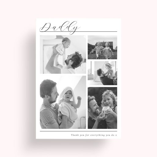  Personalised Father's Quintet Photo Poster - Stylish Father's Day Gift