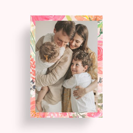 Floral Zing Personalised Photo Poster - Stylish and Modern Decor Addition