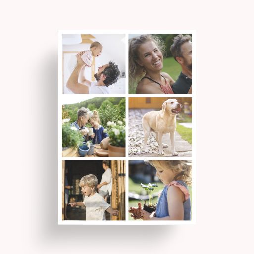 Friends Collage Personalised Photo Poster - Showcase the bond of friendship with this portrait-oriented design featuring 6 cherished photos.
