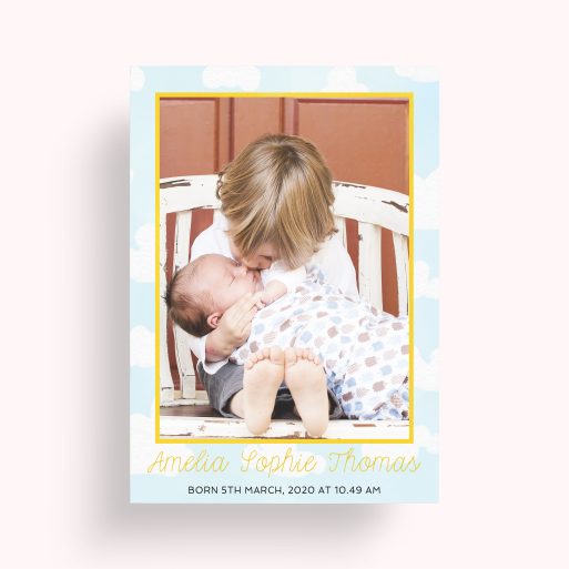 In the Clouds Personalised Photo Poster - Cherished Moments Captured in 3D