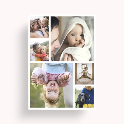Kaleidoscope Memories Personalised Photo Poster - Transform your cherished memories into a captivating collage with this modern and elegant portrait-oriented masterpiece.