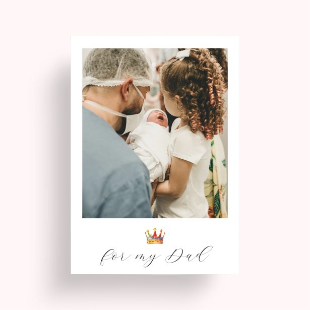 King of the Dads Personalised Photo Poster - A Heartfelt Tribute to Fatherhood