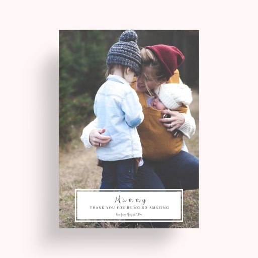 Mom's Bottom Frame Personalised Photo Poster - A Heartfelt Mother's Day Gift