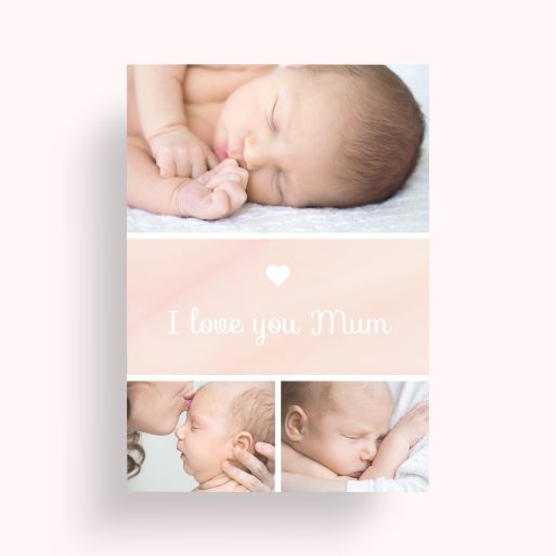 Mum's Day Trio Personalised Photo Poster - Versatile and Heartfelt Mother's Day Gift