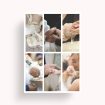 Photographic Symphony Personalised Photo Poster - Immerse yourself in this nostalgic collage of cherished memories with six photos in portrait orientation.
