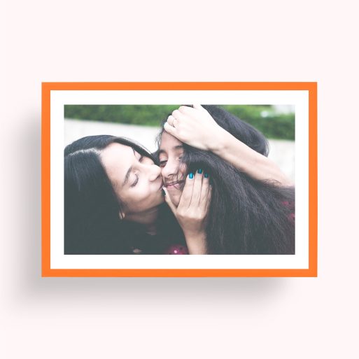 Photo of a personalised photo poster called 'Solo Snap'. It is A4 in size, in a Landscape orientation. It has space for 1 photos.