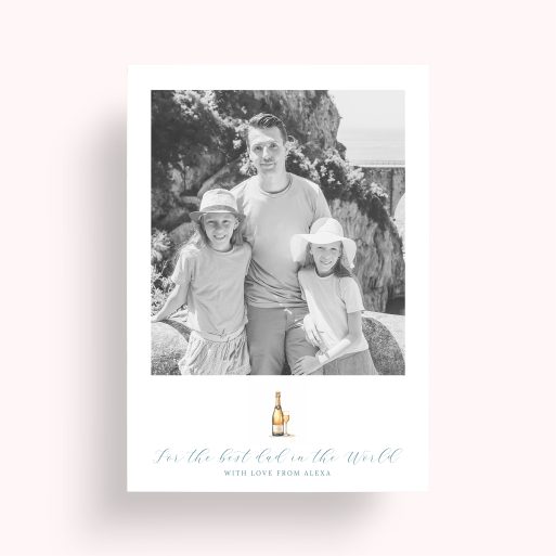 Photo of a personalised photo poster called 'Cheers to Dad'. It is A4 in size, in a Portrait orientation. It has space for 1 photos.