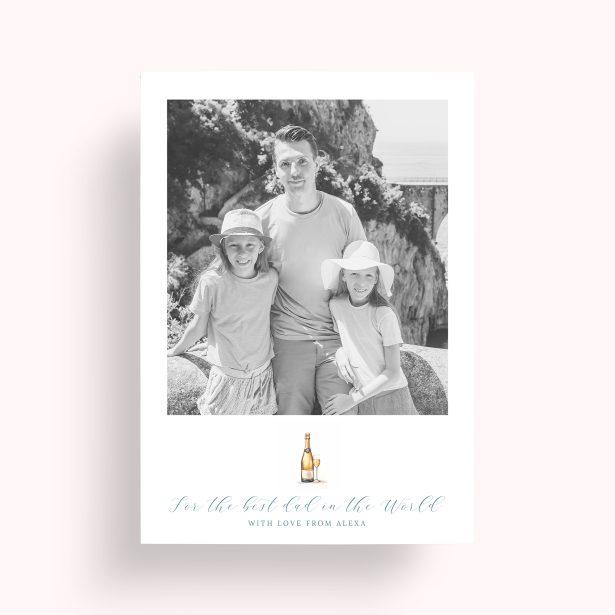 Photo of a personalised photo poster called 'Cheers to Dad'. It is A4 in size, in a Portrait orientation. It has space for 1 photos.