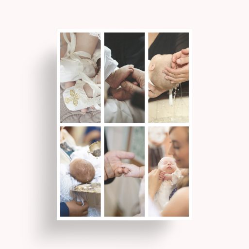 Photo of a personalised photo poster called 'Photographic Symphony'. It is A4 in size, in a Portrait orientation. It has space for 6 photos.