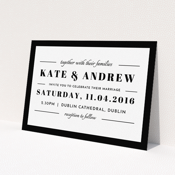 A6 Personalised Wedding/Evening Invitation Card & Envelope *11 colours* 