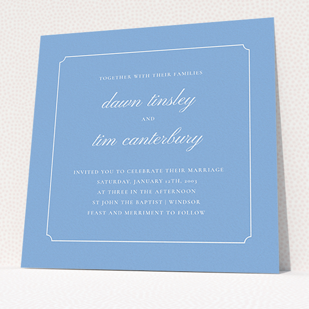 Square slant in Personalised Wedding Invitation Cards