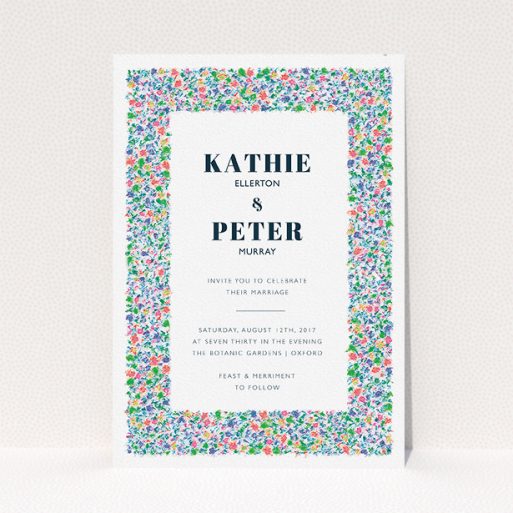 *A6 Vintage Style Personalised Wedding/Evening Invitation with Card & Envelope* 