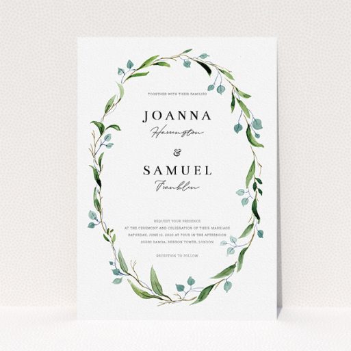 Story Wedding Invitation Set of Watercolor Floral Frame