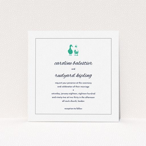 Personalised Luxury GREY & WHITE MODERN wedding invitations packs of 10 