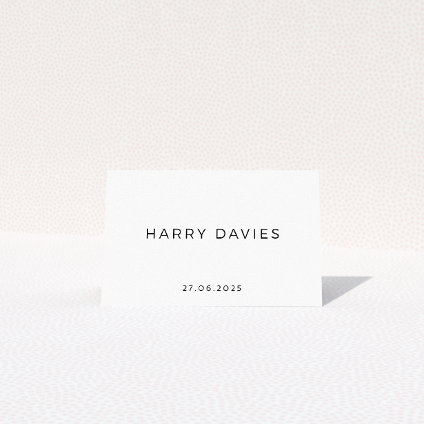 Regent Geometric Place Cards - Modern Geometric Wedding Place Card Template. This is a view of the front