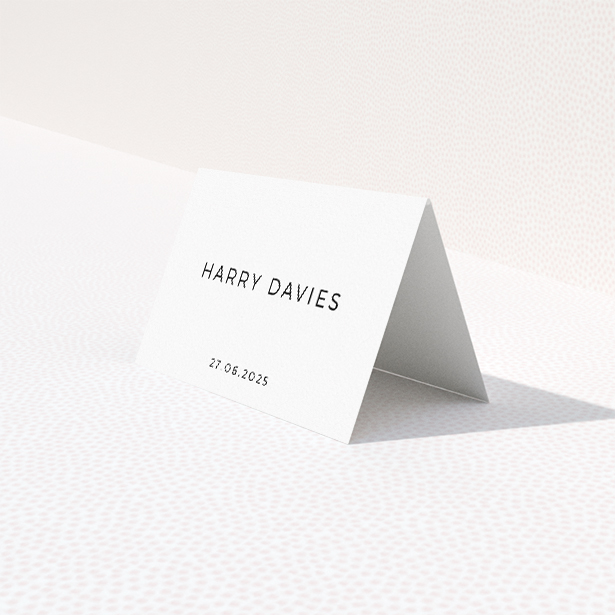 Regent Geometric Place Cards - Modern Geometric Wedding Place Card Template. This is a third view of the front