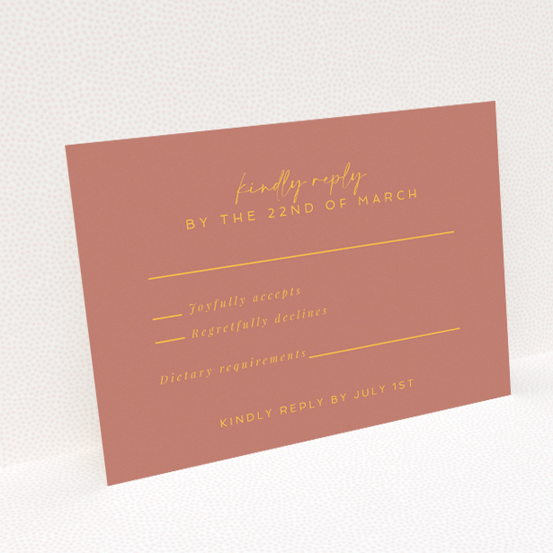 RSVP card with sage green background and elegant typography, part of the Sage Elegance wedding stationery suite. This is a view of the back
