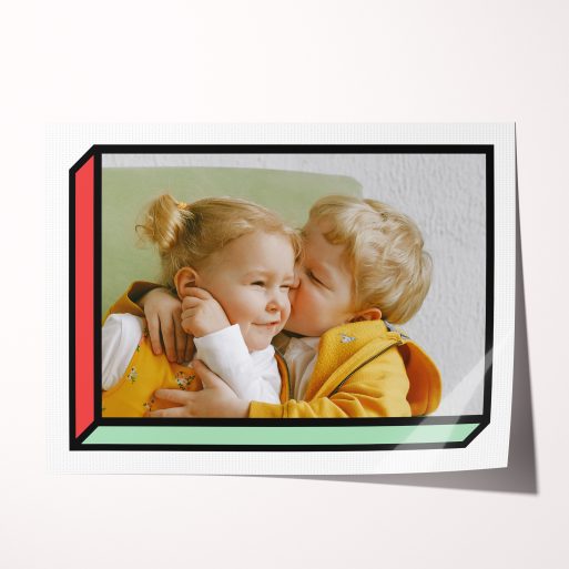 High-Resolution 3D Glee Silver Halide Poster - Preserve love and happiness with this unique 3D effect. Ideal for new parents or grandparents, a heartfelt gift from Utterly Printable.