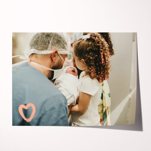 Embrace joy with Utterly Printable's Heart in the Corner High-Resolution Silver Halide Photo Poster - showcasing a single photo in stunning detail.