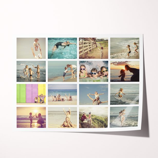 Create lasting memories with Utterly Printable's Jumble High-Resolution Silver Halide Poster - accommodates 10+ photos.