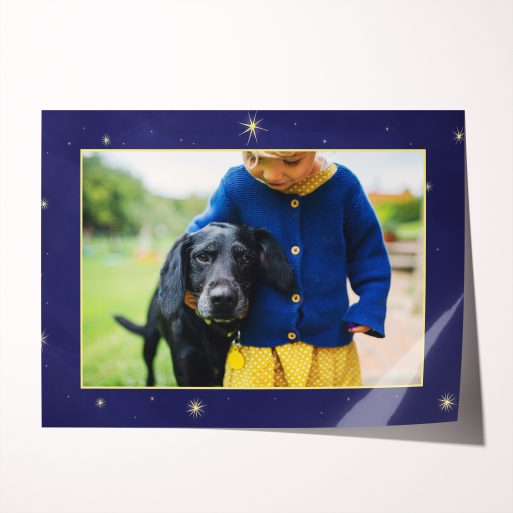 Celebrate cherished moments with Utterly Printable's Night Wonder High-Resolution Silver Halide Photo Poster - a customizable treasure for new parents.
