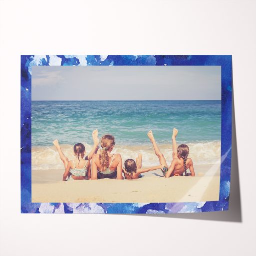 Elevate your space with Utterly Printable's Purple Border High-Resolution Silver Halide Photo Poster - showcasing cherished memories with grace.