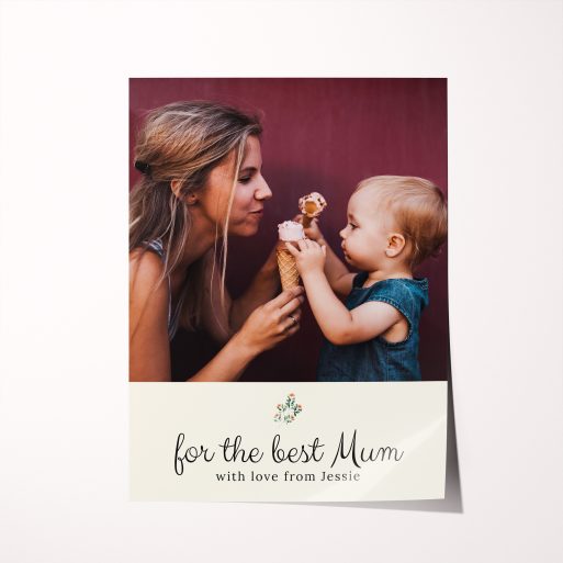 A Mother's Gaze High-Resolution Silver Halide Poster - Mother's Day Gift of Love