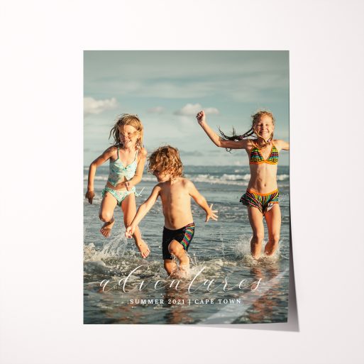 Relive memories with our 'Adventures' High-Resolution Silver Halide Poster – a customizable canvas for preserving favorite moments.