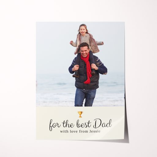 Hero's Homage Silver Halide Photography Poster - Personalized Father's Day Keepsake