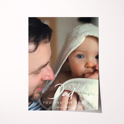 Papa's Presence Silver Halide Photography Poster - Long-Lasting Father's Day Gift