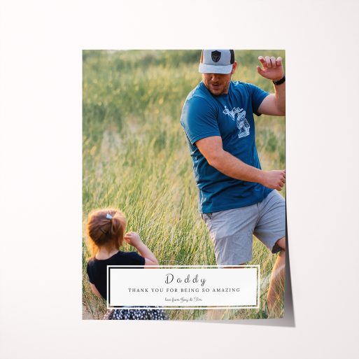 Father's Elegance Long-Lasting Silver Halide Photo Poster - Capture cherished memories with this elegant silver halide poster, a lasting token of love perfect for any occasion.