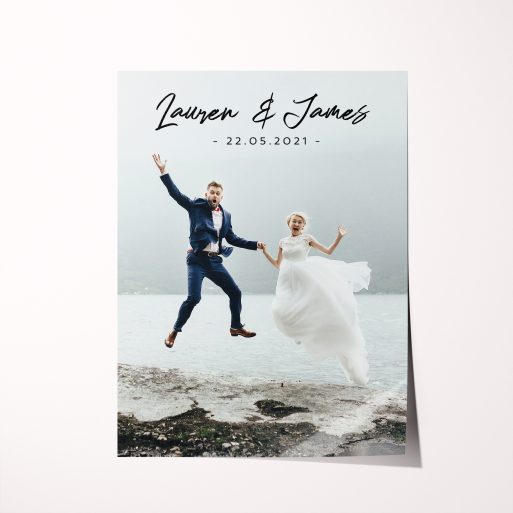 Wedding Bliss High-Resolution Silver Halide Poster - Personalized Love Keepsake