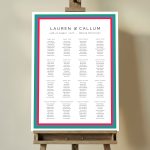 Simple Diagonal in Wedding Table Plans