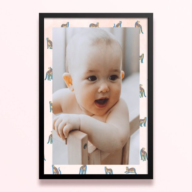 Simple framed prints designs with one photo for personalised home decor