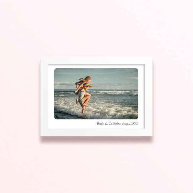Simple framed prints designs with one photo for personalised decoration