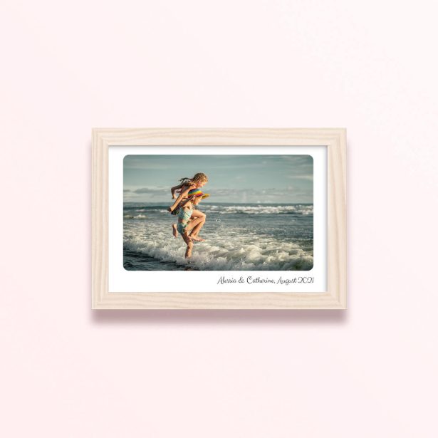 Simple framed prints designs with one photo for personalised decoration