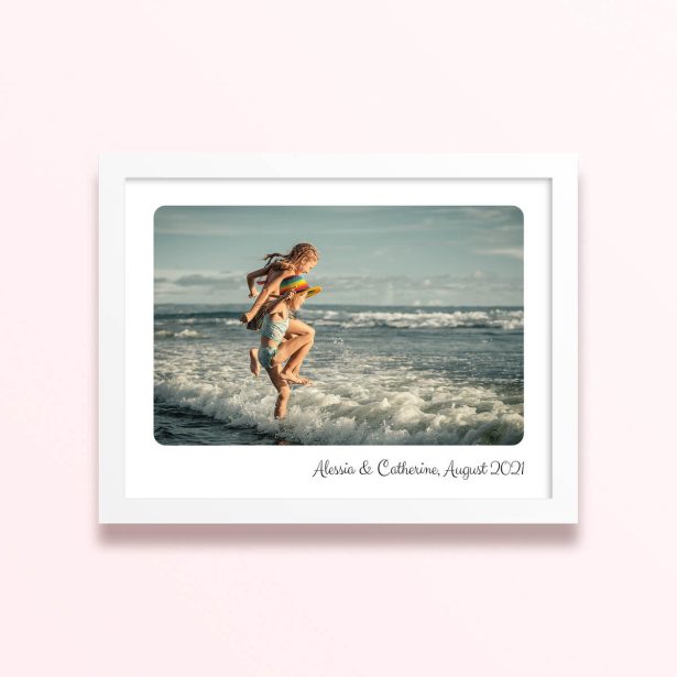 Simple framed prints designs with one photo for personalised decoration
