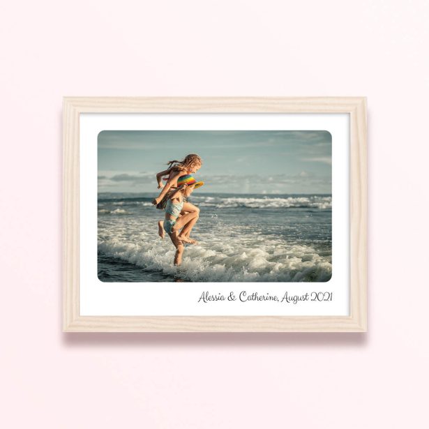 Simple framed prints designs with one photo for personalised decoration