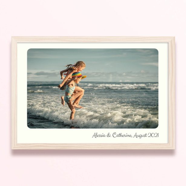 Simple framed prints designs with one photo for personalised decoration