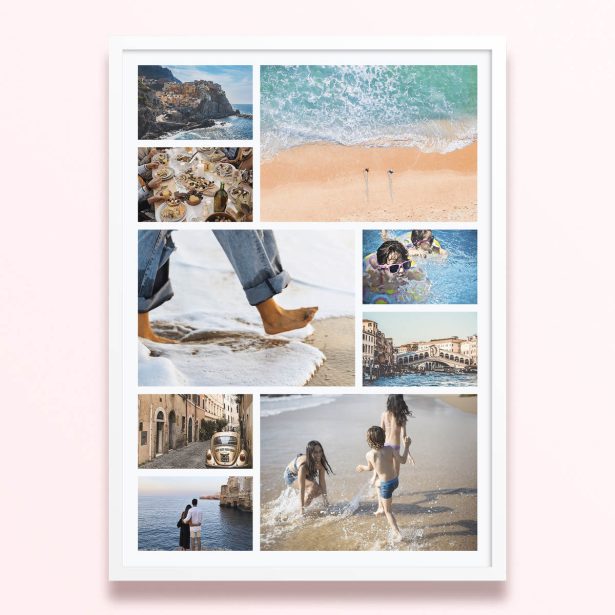 Simple framed prints designs featuring 10 photos for a personalised touch