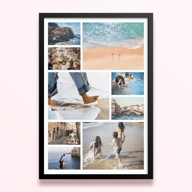 Simple framed prints designs featuring 10 photos for a personalised touch