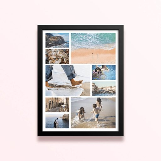 Simple framed prints designs featuring 10 photos for a personalised touch