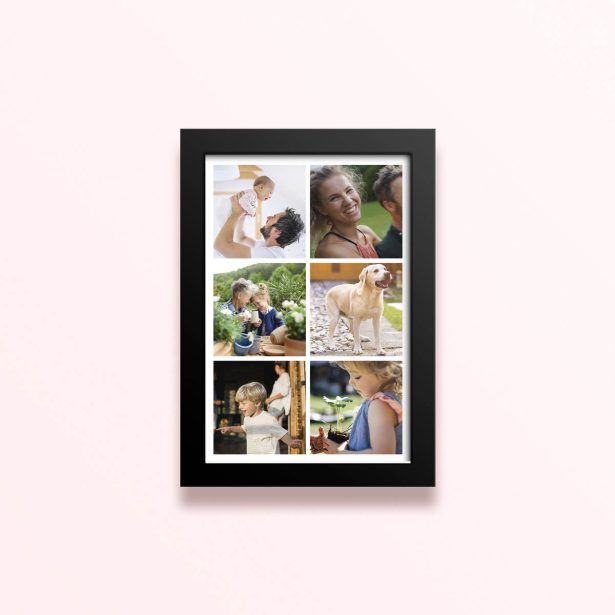 Simple framed prints designs with six photos.