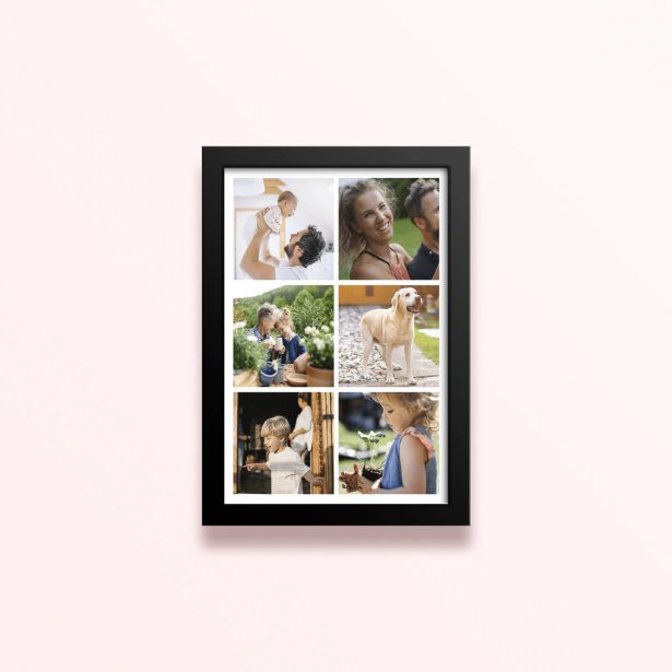 Simple framed prints designs with six photos.