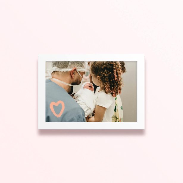 Simple framed prints designs featuring one photo for personalised photo gifts