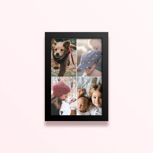Simple framed prints designs with four photos