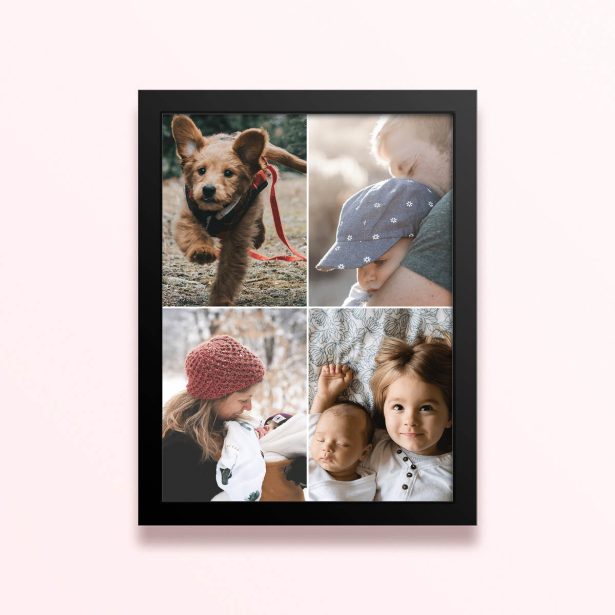 Simple framed prints designs with four photos