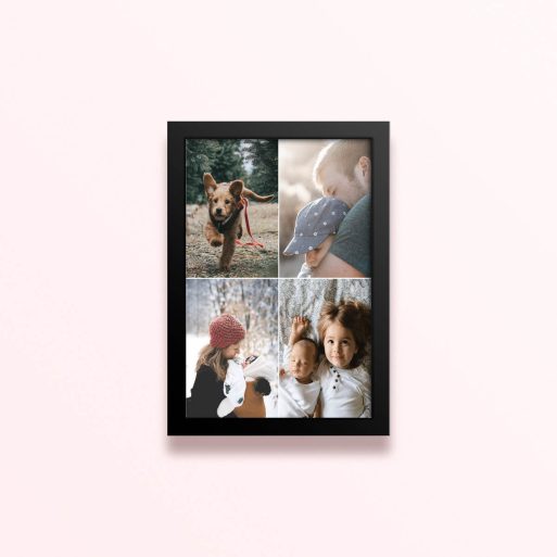 Simple framed prints designs with four photos