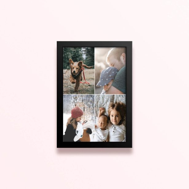 Simple framed prints designs with four photos